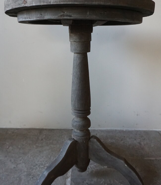 Rene Houtman Wijntafel | Teakhout | D50 x H75 cm | Nr 1