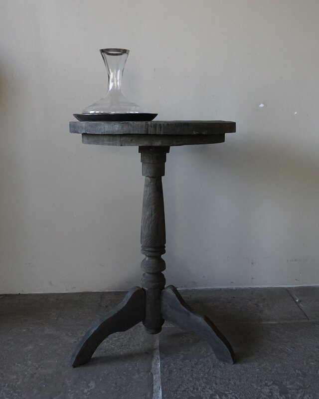 Rene Houtman Wijntafel | Teakhout | D50 x H75 cm | Nr 2