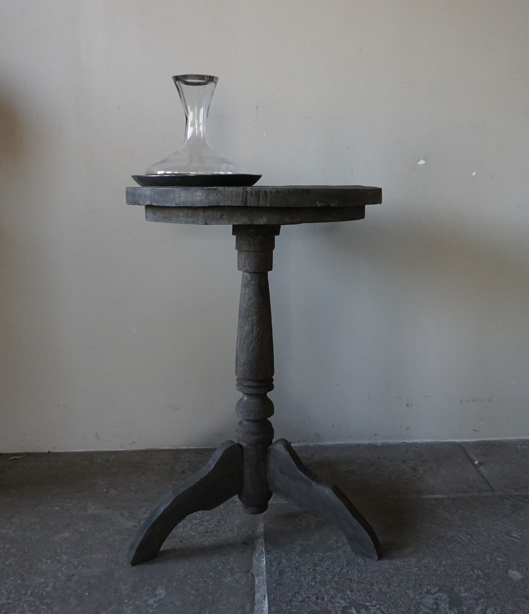 Rene Houtman Wijntafel | Teakhout | D50 x H75 cm | Nr 2