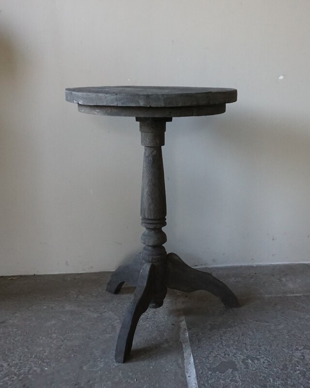 Rene Houtman Wijntafel | Teakhout | D50 x H75 cm | Nr 2