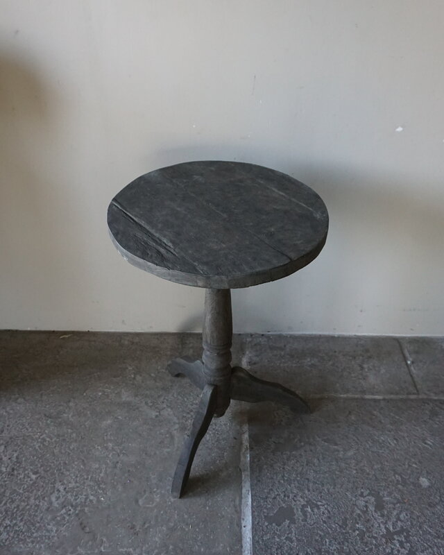 Rene Houtman Wijntafel | Teakhout | D50 x H75 cm | Nr 2
