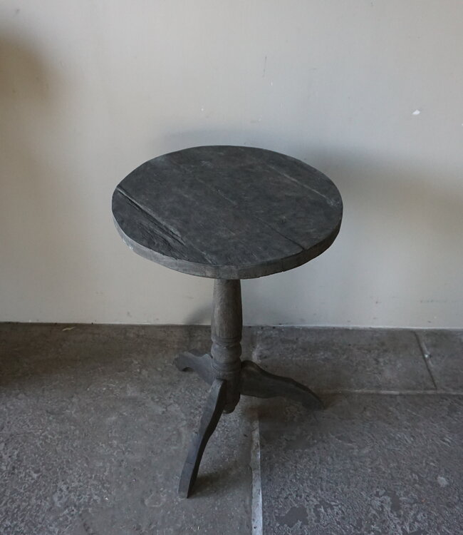 Rene Houtman Wijntafel | Teakhout | D50 x H75 cm | Nr 2