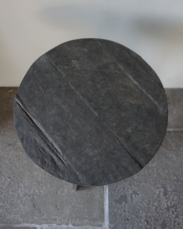 Rene Houtman Wijntafel | Teakhout | D50 x H75 cm | Nr 2