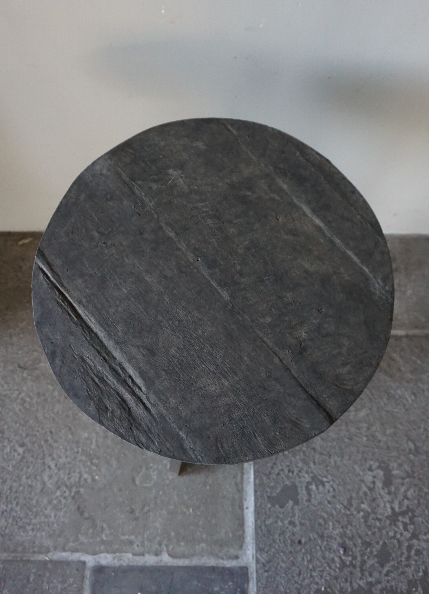 Rene Houtman Wijntafel | Teakhout | D50 x H75 cm | Nr 2