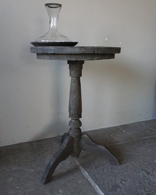 Rene Houtman Wijntafel | Teakhout | D50 x H75 cm | Nr 2