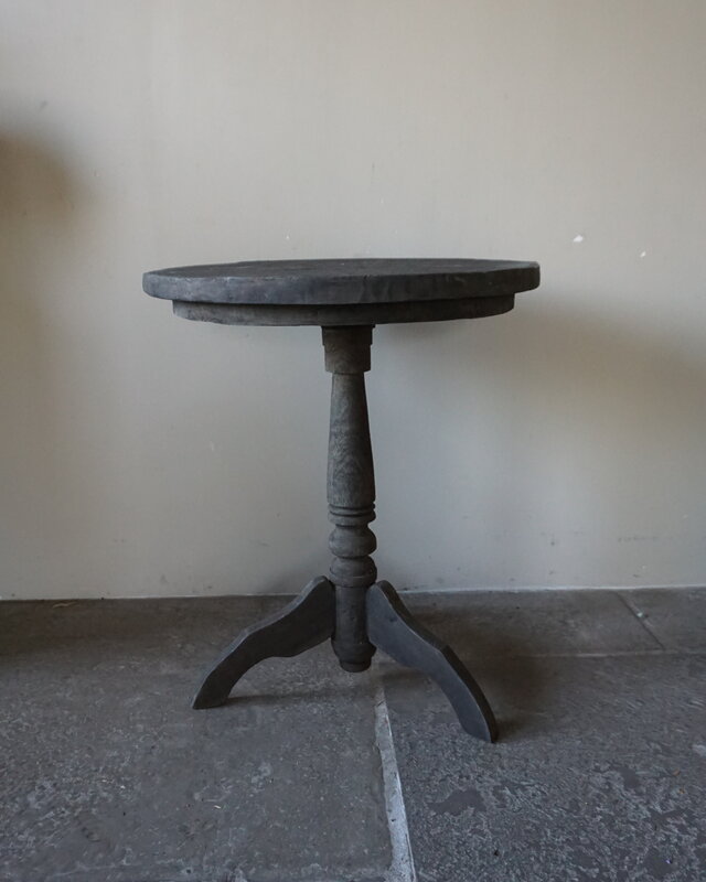Rene Houtman Wijntafel | Teakhout | D60 x H75 cm | Nr 1