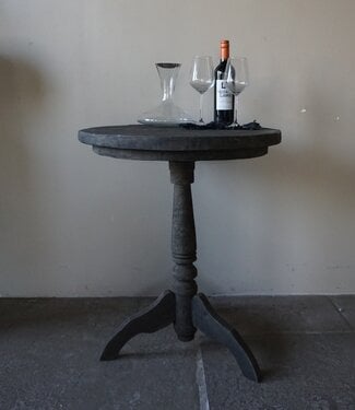 Rene Houtman Wijntafel | Teakhout | D60 x H75 cm | Nr 1