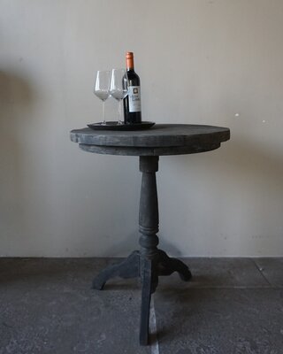 Rene Houtman Wijntafel | Teakhout | D60 x H75 cm | Nr 2