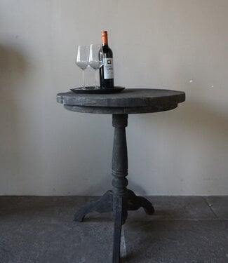 Rene Houtman Wijntafel | Teakhout | D60 x H75 cm | Nr 2