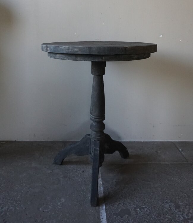 Rene Houtman Wijntafel | Teakhout | D60 x H75 cm | Nr 2