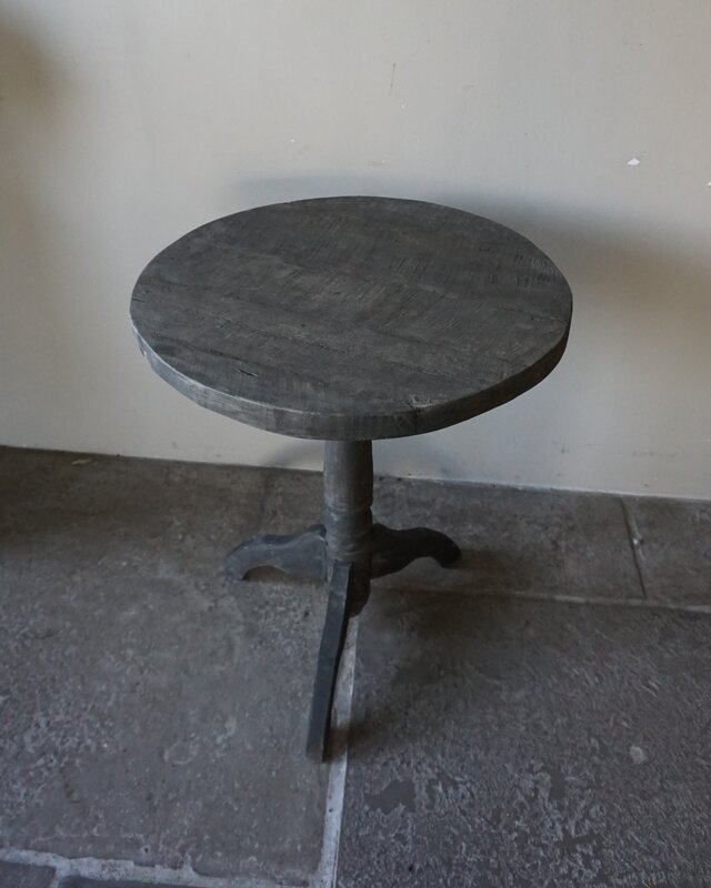 Rene Houtman Wijntafel | Teakhout | D60 x H75 cm | Nr 2