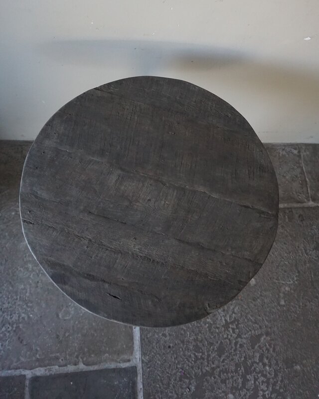 Rene Houtman Wijntafel | Teakhout | D60 x H75 cm | Nr 2