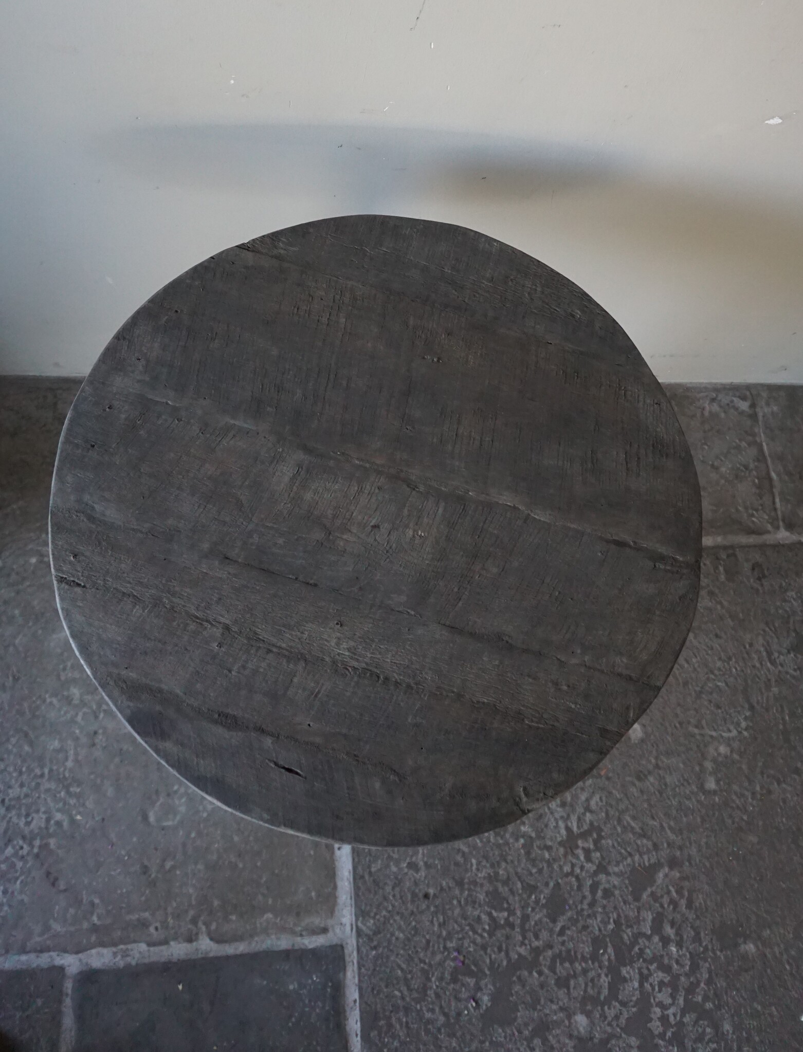 Rene Houtman Wijntafel | Teakhout | D60 x H75 cm | Nr 2