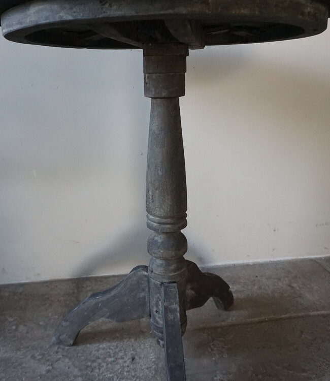 Rene Houtman Wijntafel | Teakhout | D60 x H75 cm | Nr 2