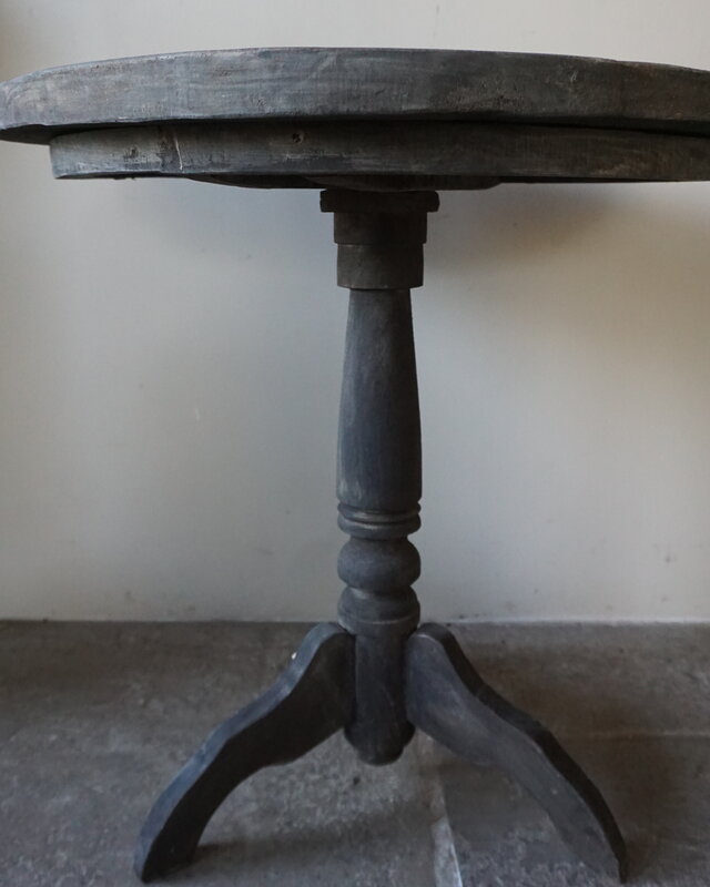 Rene Houtman Wijntafel | Teakhout | D70 x H75 cm | Nr 1