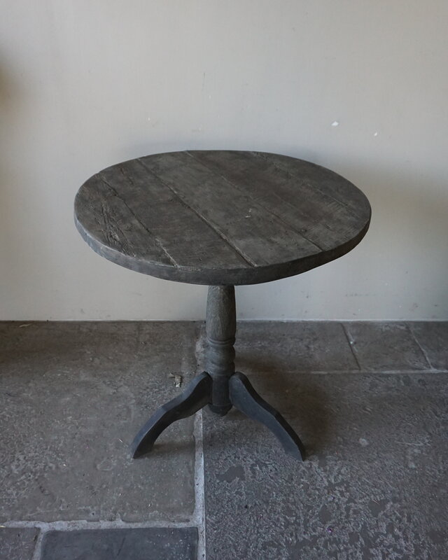 Rene Houtman Wijntafel | Teakhout | D70 x H75 cm | Nr 2
