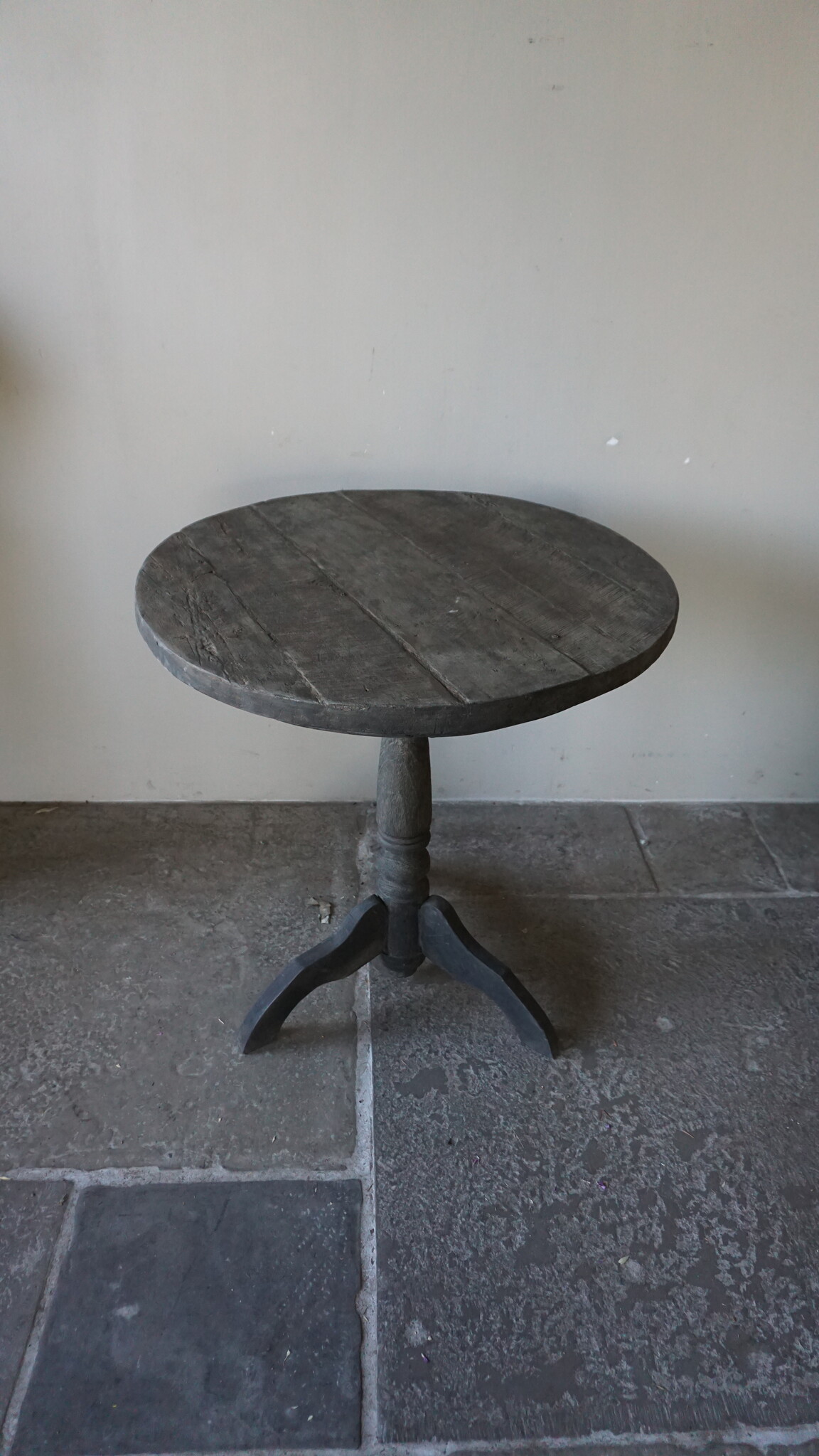 Rene Houtman Wijntafel | Teakhout | D70 x H75 cm | Nr 2