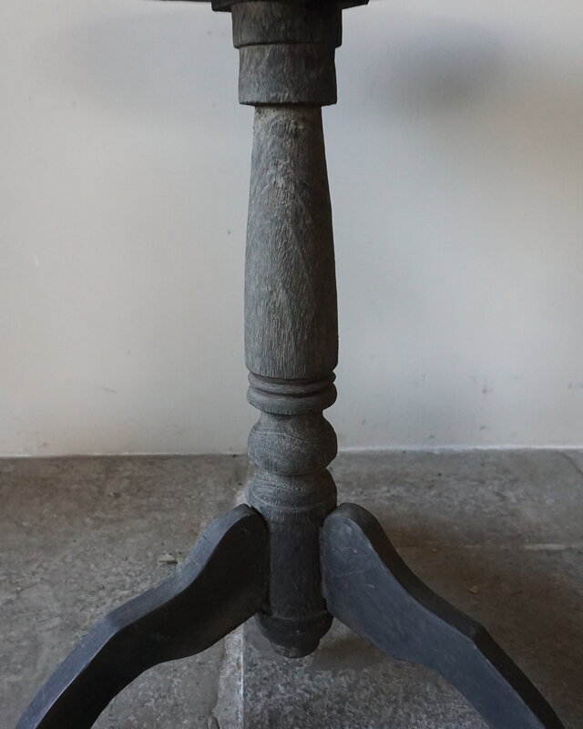 Rene Houtman Wijntafel | Teakhout | D70 x H75 cm | Nr 2