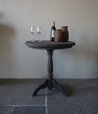Rene Houtman Wijntafel | Teakhout | D70 x H75 cm | Nr 2