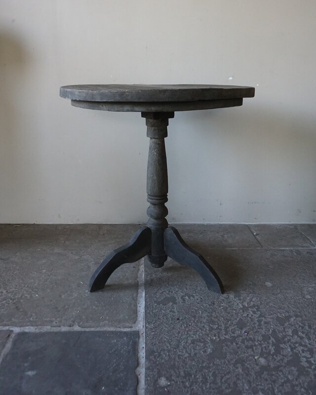 Rene Houtman Wijntafel | Teakhout | D70 x H75 cm | Nr 2