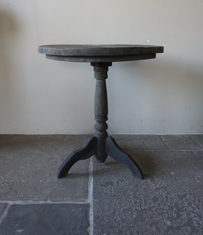 Rene Houtman Wijntafel | Teakhout | D70 x H75 cm | Nr 2