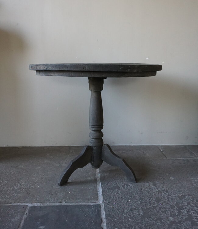 Rene Houtman Wijntafel | Teakhout | D80 x H75 cm | Nr 1