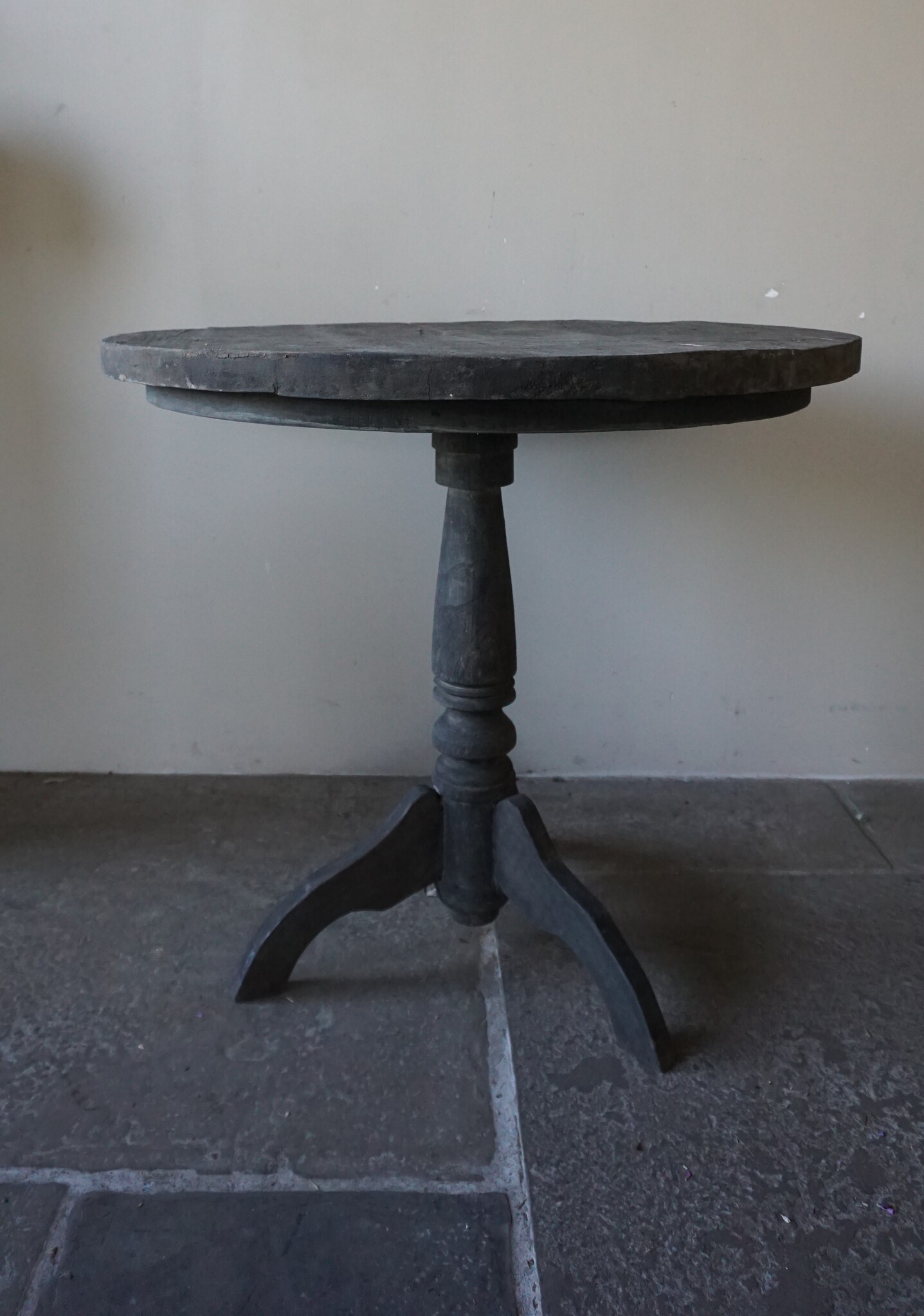 Rene Houtman Wijntafel | Teakhout | D80 x H75 cm | Nr 2