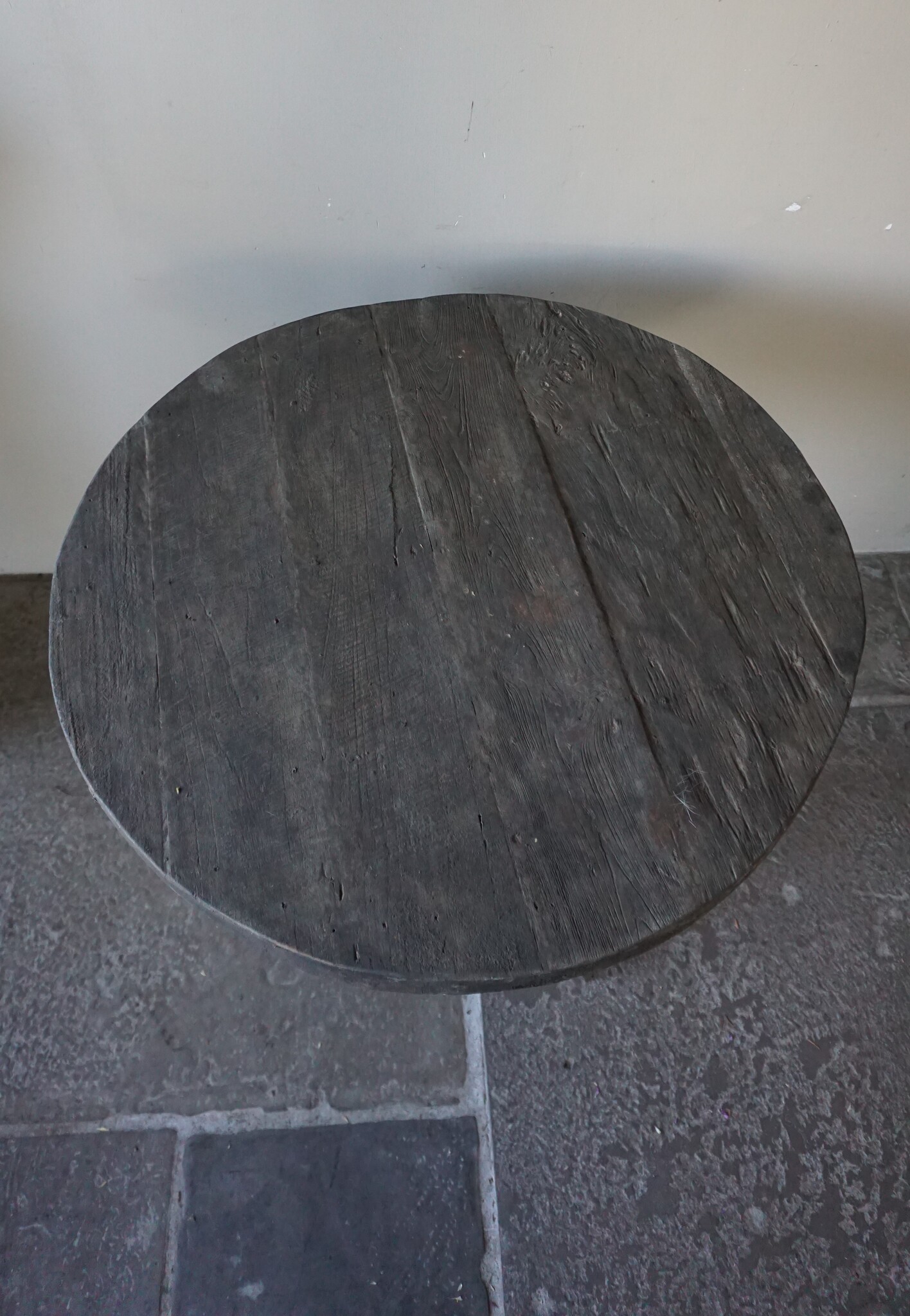 Rene Houtman Wijntafel | Teakhout | D80 x H75 cm | Nr 2