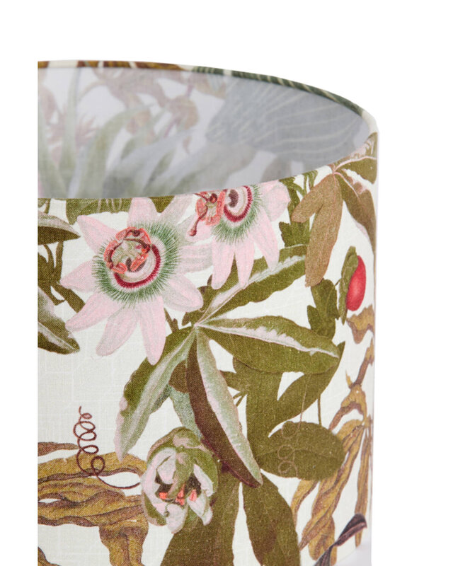 Light&Living Lampenkap Isadore | Cilinder | Wit | H21 x D30 cm