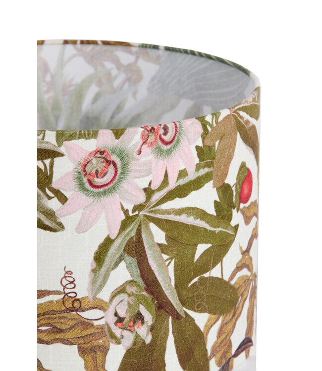 Light&Living Lampenkap Isadore | Cilinder | Wit | H21 x D30 cm