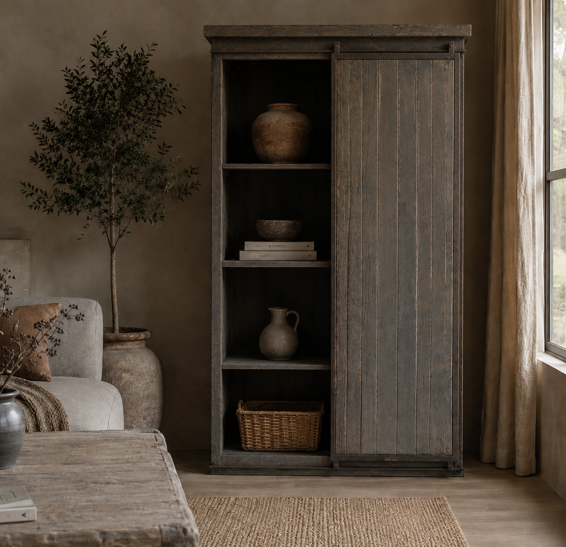 Rene Houtman Kast Sliding Maxi | Driftwood | H210xB120xD45 Cm