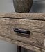 be-uniq Oud Houten Wandtafel | 3 lades | H80 x B100 x D40 cm