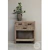 Oud Houten Wandtafel | 3 lades | H85 x B75 x D40 cm