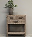 be-uniq Oud Houten Wandtafel | 3 lades | H85 x B75 x D40 cm