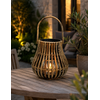 Windlicht/Lantaarn | Naturel/Donker Grijs | H35 x D37 Cm