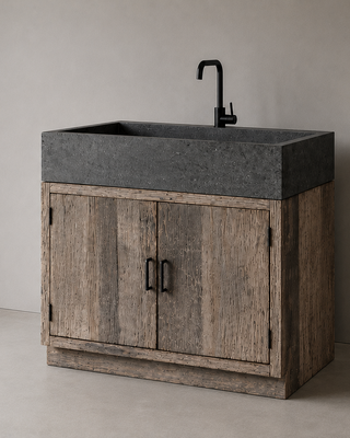 Be-Uniq 2-Deurs Kast Met Spoelbak + Kraangat | K002