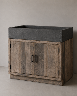 Be-Uniq 2-Deurs Kast Met Spoelbak Zonder Kraangat | K011