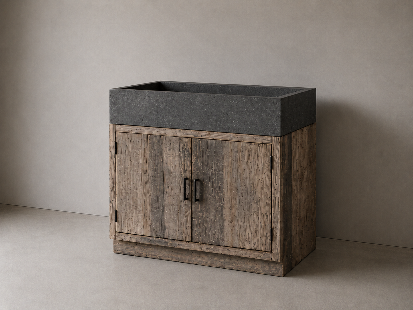 Be-Uniq 2-Deurs Kast Met Spoelbak Zonder Kraangat | K011