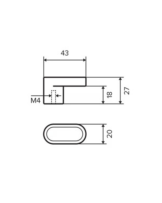 dauby STUK MEUBELKNOP PCASTL | MAT WIT BRONS (WBS)