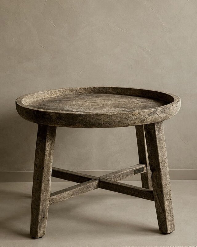 Luksa Home Collection Bijzettafel Suria Rond H60 x B45 Cm Hout