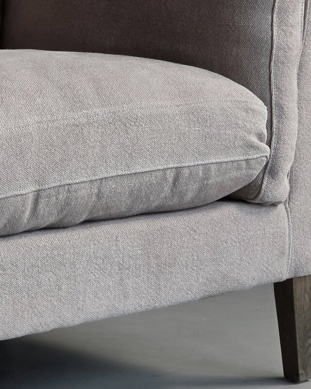 Luksa Home Collection Fauteuil Gijs Stof Taupe 89x106x73 cm