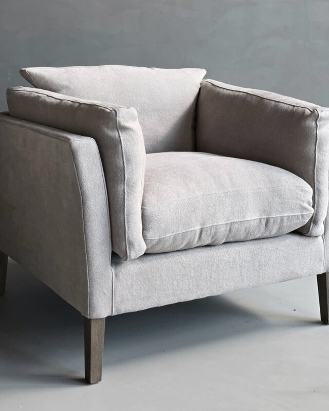 Luksa Home Collection Fauteuil Gijs Stof Taupe 89x106x73 cm