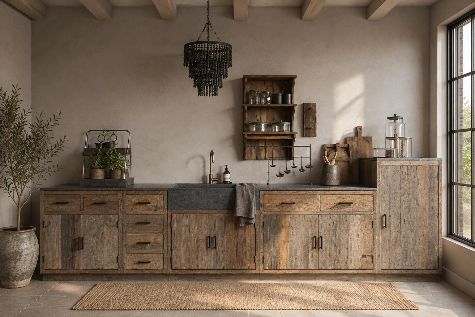 Be-Uniq Landelijk Oud Houten Keuken Mix & Match