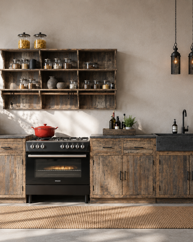 Be-Uniq Landelijk Oud Houten Keuken | Mix & Match