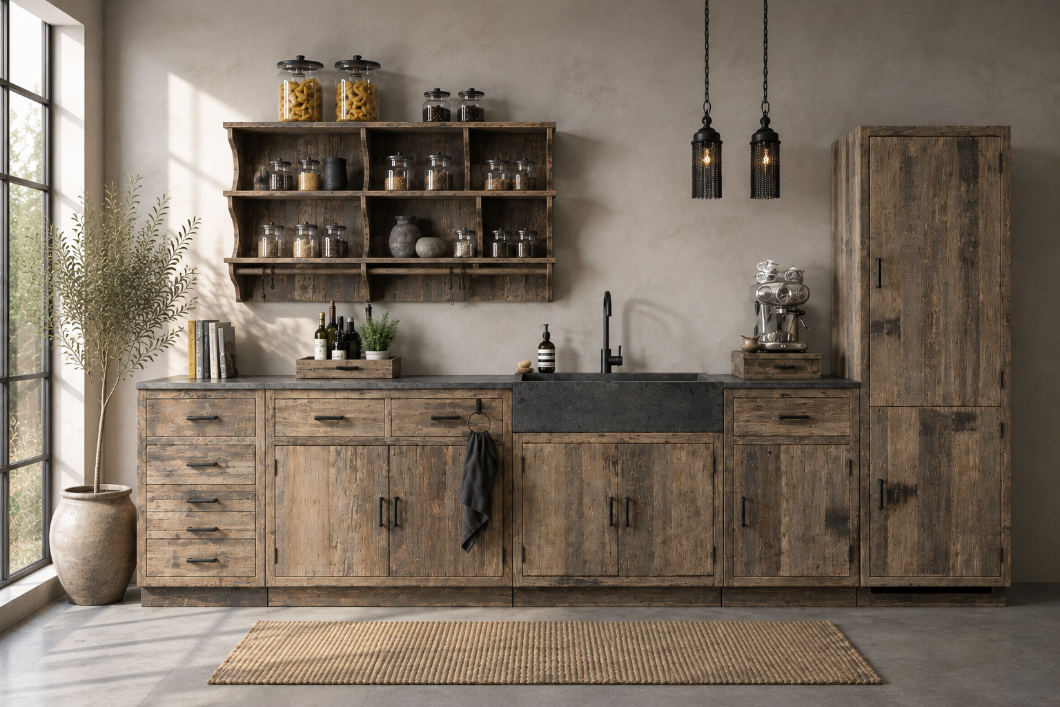 Be-Uniq Landelijke Houten Keuken | Mix & Match