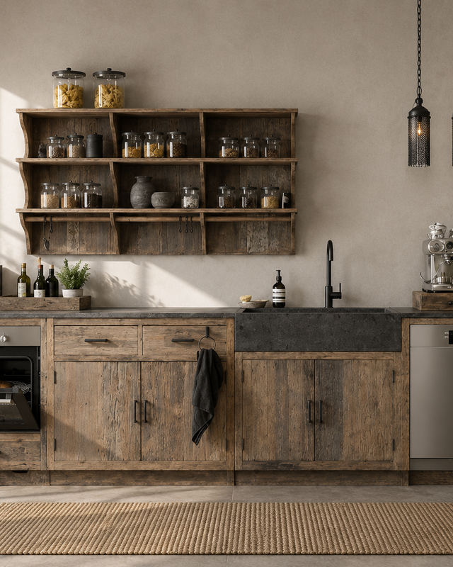Be-Uniq Landelijke Rustieke Houten Keuken | Mix & Match