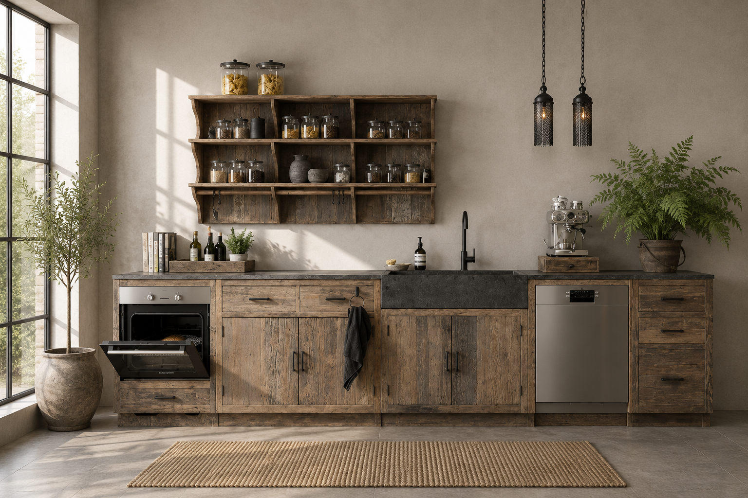 Be-Uniq Landelijke Rustieke Houten Keuken | Mix & Match