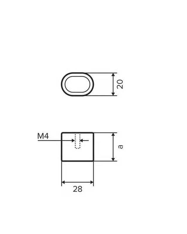 dauby STUK MEUBELKNOP PCASTO-25 | SATIN WIT BRONS (WBS)