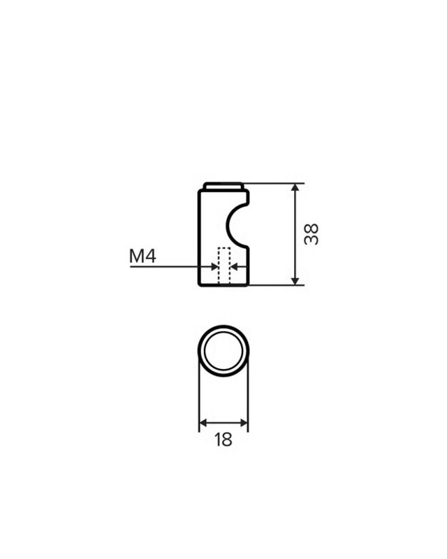 dauby STUK MEUBELKNOP PTUKAN-38 | RUW BRONS (RB)