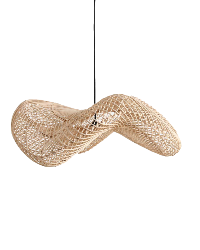 Raw Materials Amsterdam Wave Hanglamp | Rotan | Large | H28 x D75 cm